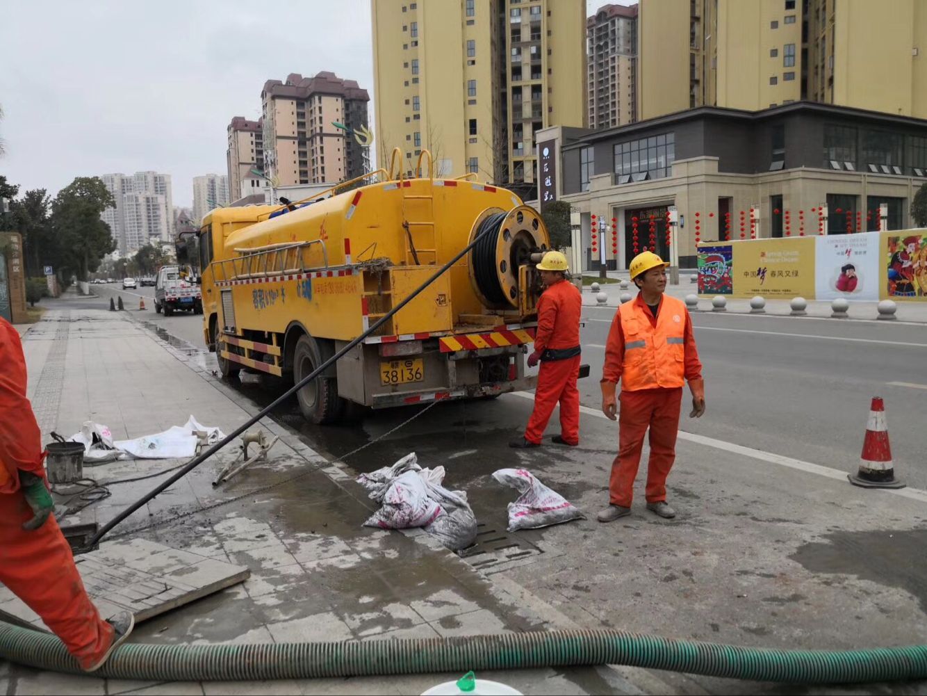 德保排污管道清淤-管道清洗